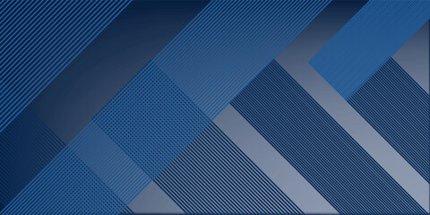 Blue background. Vector abstract, science, futuristic, energy technology concept. Digital image of light rays, stripes lines with blue light over dark blue background