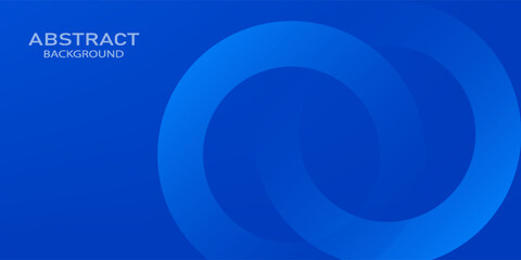 Blue gradient abstract circle shape background vector design