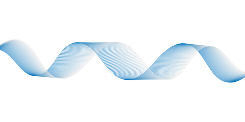 Abstract blue wave line background