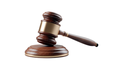 Gavel of Justice: A close-up image of a wooden gavel resting on its block, a symbol of law, order, and justice, evoking the weight of decisions and the pursuit of truth. 