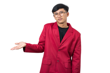 Clueless college student shrugs shoulders confused dont know isolated on white background