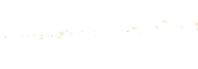 Beautiful golden stars on white background. Perfect for celebration designs.