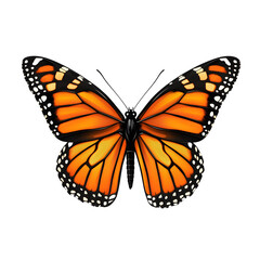 Fototapeta premium Detailed Monarch Butterfly Collection in PNG Format