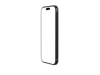 High-quality 3D render of a modern smartphone with a blank screen, perfect for app presentations or technology websites. Isolated on white background for easy use.