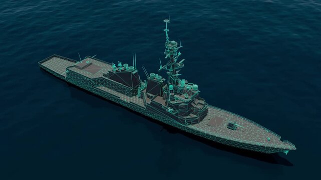 3D US Navy Aegis DDG mesh