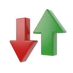 Visualize market trends with a dynamic up and down arrows, ideal for finance reports, business presentations, and data analysis visuals. Increase and decrease here!