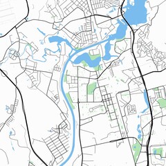 Small town Dolgoprudny, Moscow region, Russia.