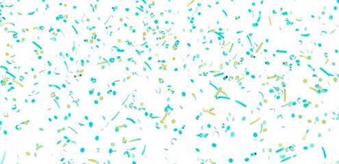 Colorful confetti background ideal for celebration, party, or festive designs.  Perfect for invitations and announcements.