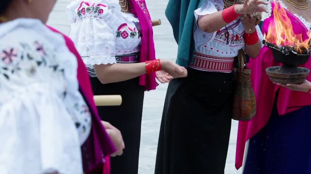 Andean Celebration Koya Raymi Honoring the Fertility of Pachamama and Indigenous Women at the Beginning of the Planting Season