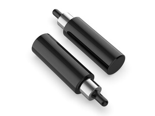 Blank slim tall dropper bottle template mockup 3d illustration.