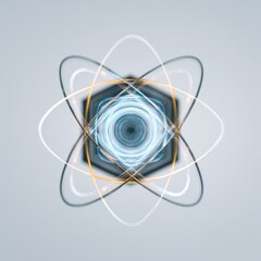 A Mesmerizing Abstract Design Featuring Intertwined Light Patterns and Circular Shapes Creating a Captivating Visual Experience