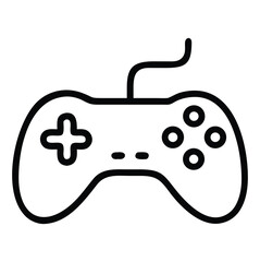 Obraz premium Vector icon of a video game controller or gamepad for console gaming and entertainment technology