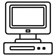 vector computer monitor icon