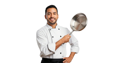 Skilled Chef Demonstrating Cooking Techniques with Frying Pan