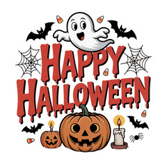 Fototapeta premium Halloween t-shirt design png