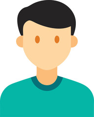 Minimalist flat avatar person vector graphic scalable eps icon collection people face