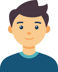 Minimal flat avatar collection people face vector illustration scalable eps icon