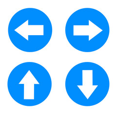 arrow icons set, road sign