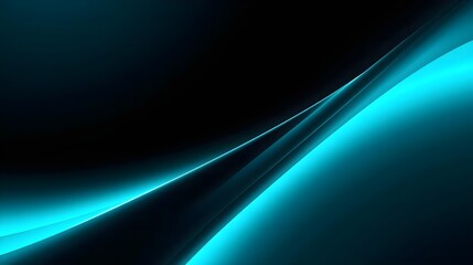 Dark Futuristic Gradient in Black Onyx and Neon Cyan