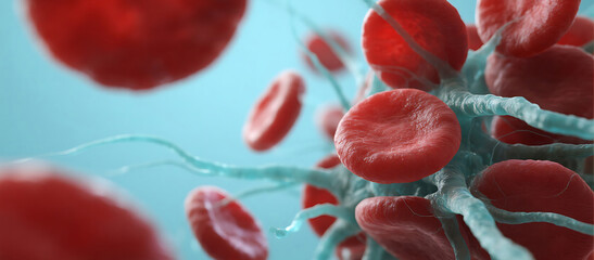 Fototapeta premium Business medical micro platelet cells