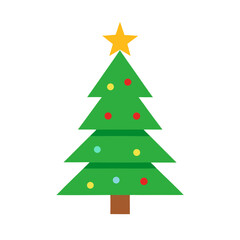 christmas tree icon vector art
