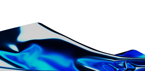 This abstract background features a smooth, flowing blend of blue and silver colors. Perfect for artistic design, modern concepts, and digital a
