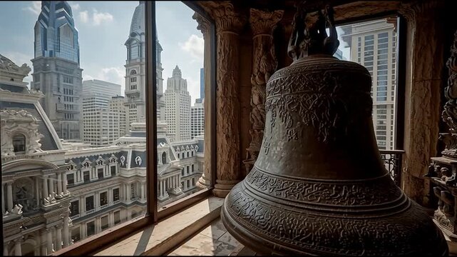 window zooms liberty 4k the 52_29 on on left philadelphia in bell the camera 92164303 1