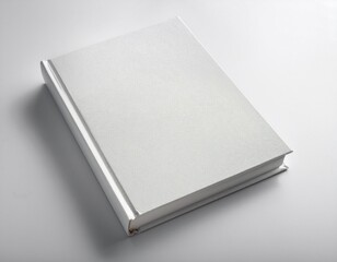 Fototapeta premium blank cover of closed book on white background