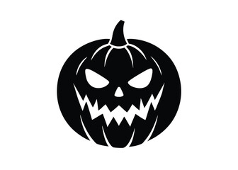 bloody pumpkin mask silhouette vector icon