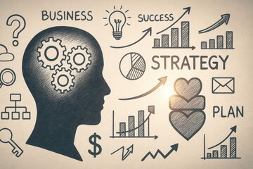 Strategic business success insights corporate environment infographic professional overview