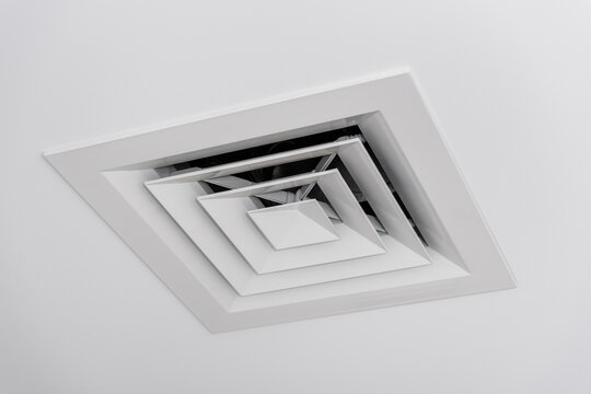 Modern White Square Ceiling Air Diffuser and Ventilation Grille