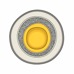 Stylized CrossSection of a Unique Reactor Core with Pebble Bed Fuel.