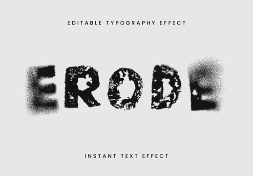 Grunge Dissolving Text Effect