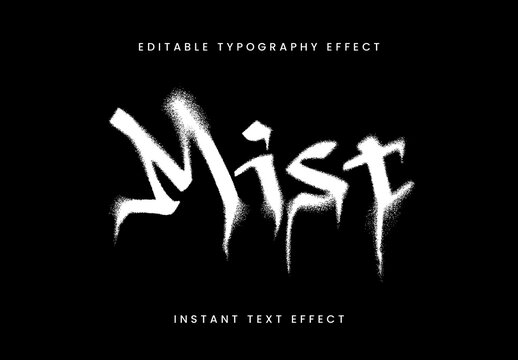 White Liquid Spray Drip Text Effect Graffiti Drip Font