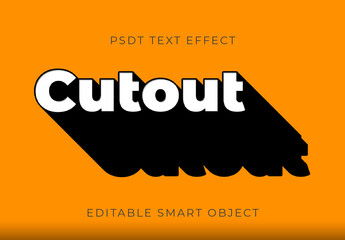 Black And White Long Shadow Layered Text Effect Bold 3D Silhouette Font