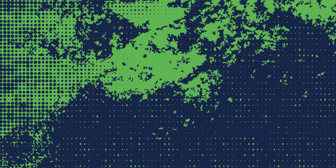 Fototapeta premium Futuristic green halftone gaming background