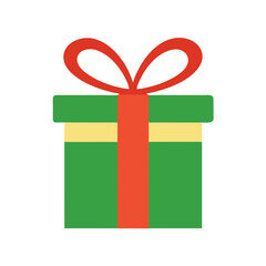 gift box with ribbon icon vector art
