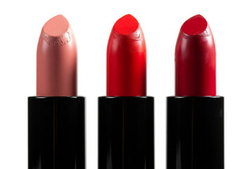 red lipstick isolated on white background