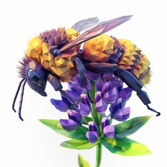 Bright Sun Radiating Warmth Above Fluffy Clouds in Vast Blue Sky Watercolor Scene