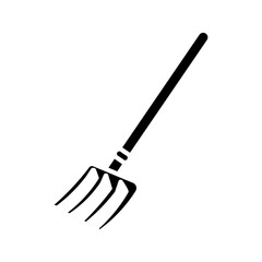  pitchfork sketch icon white on background