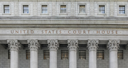 inscription on the courthouse US