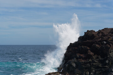 Fototapeta premium Jogasaki Coast - A rugged rocky coastline 