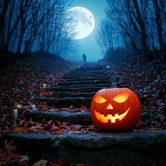 Spooky Night Pumpkin Lantern