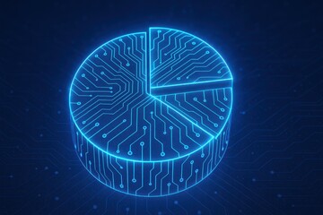 Innovative data visualization digital realm graphic design tech environment futuristic concept