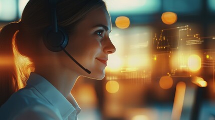 Team of customer service professionals collaborating in bright open office space