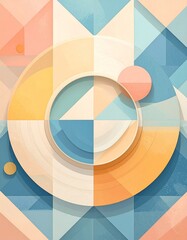 Fototapeta premium Smooth Pastel Gradient Illustration in Flat Design