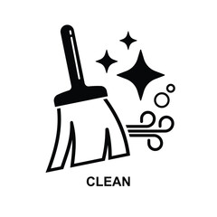 Clean icon isolated on background vector illustration. Non AI generate