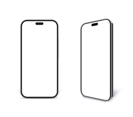 Modern smartphone display mockup for technology and design projects