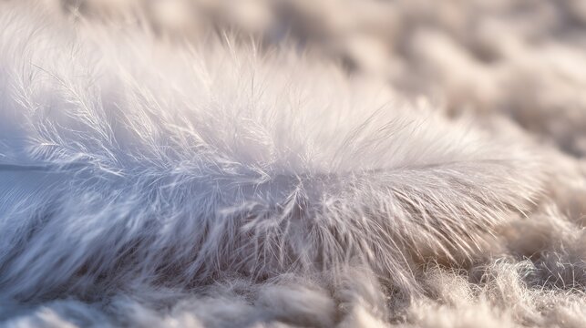 Pure white feather wing detail macro with overlapping barbs and delicate barbules