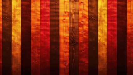 Warm Toned Wood Panel Pattern with Vertical Stripes.